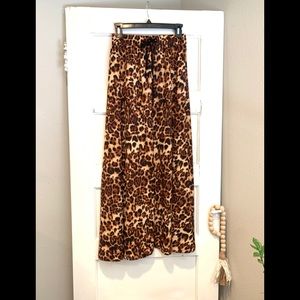 Animal Print Maxi Skirt